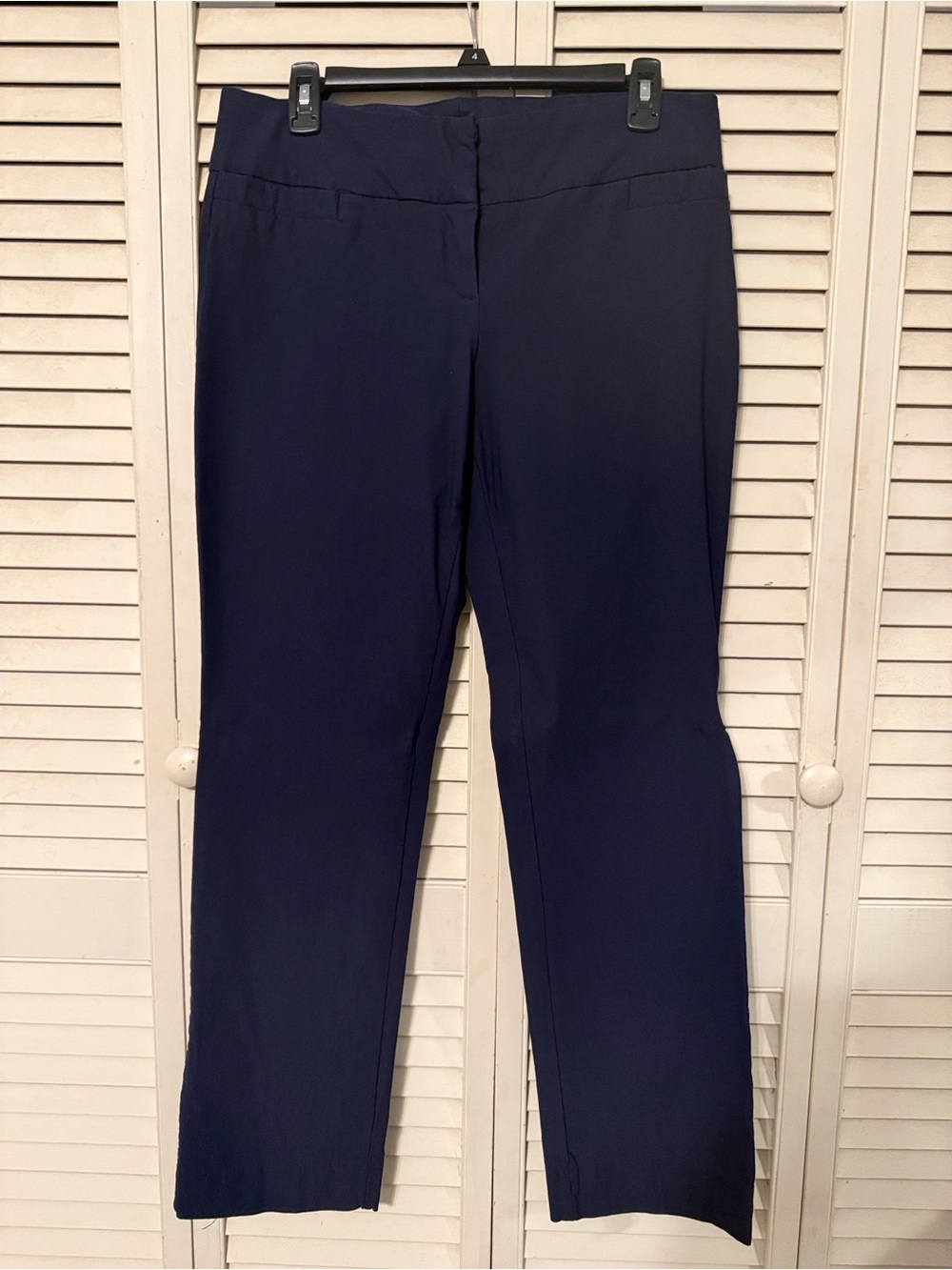 The Limited Navy Straight-Leg Pull-On Trousers